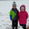 První sníh ve školní družině