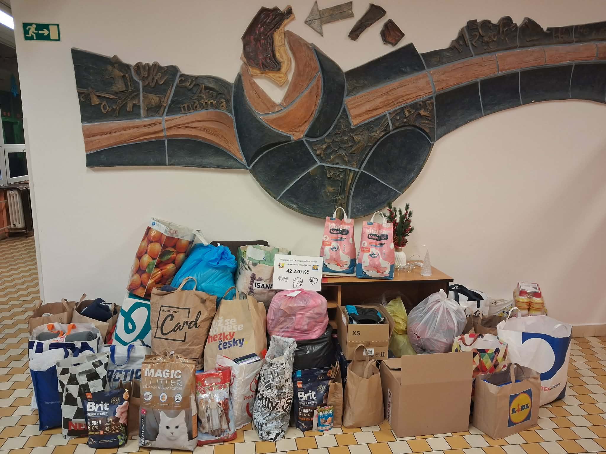 Velmi úspěšná sbírka pro Útulek pro zvířata v nouzi ve Zlíně