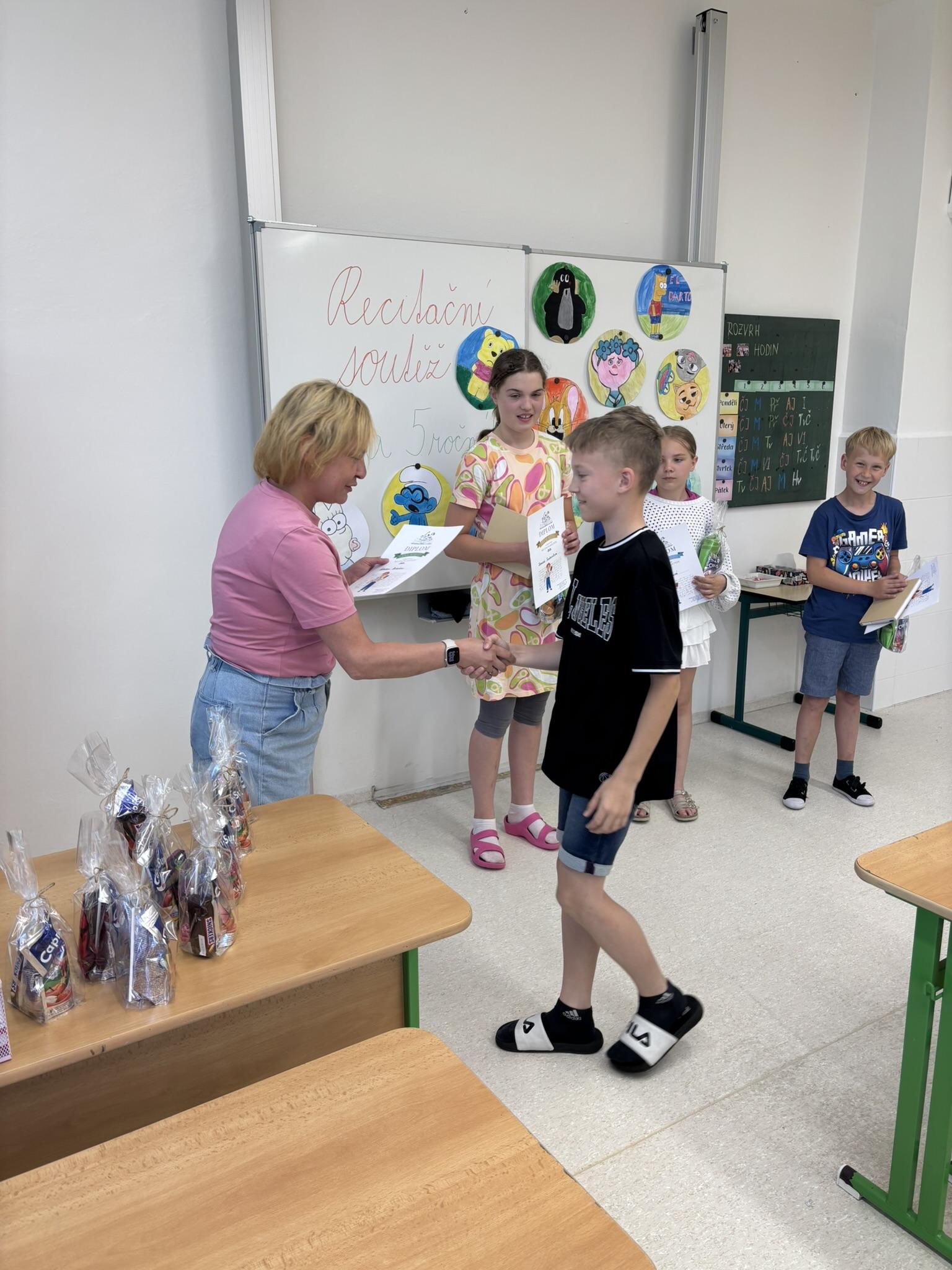 Školní kolo recitační soutěže žáků 4. a 5. tříd
