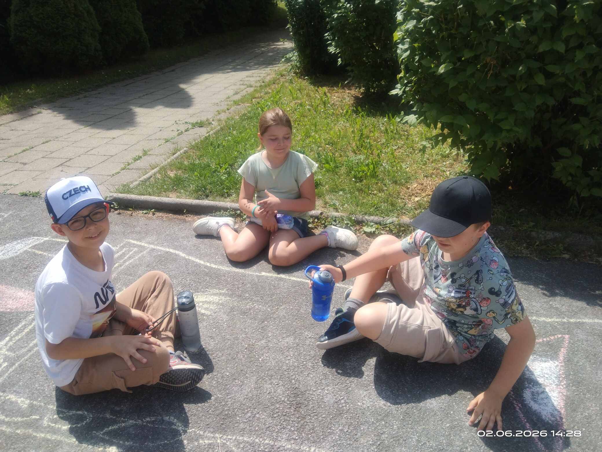 Malování na chodník - ŠD